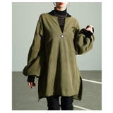 レディなスパイス加えたランタンスリーブフリースチュニック レディース ファッション | Sawa a la mode | 詳細画像15