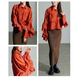 主役級に華やぐティアードフリルショートシャツトップス レディース ファッション | Sawa a la mode | 詳細画像17 