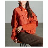 主役級に華やぐティアードフリルショートシャツトップス レディース ファッション | Sawa a la mode | 詳細画像22 