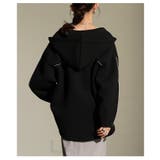 上品ラフの決定版ダブルニットボリュームパーカー レディース アウター | Sawa a la mode | 詳細画像9 