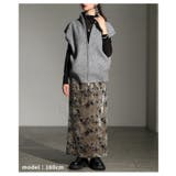 立体シルエットが美しいダブルジップハイネックニットベスト レディース トップス | Sawa a la mode | 詳細画像7 