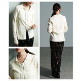 知的な大人ムード漂う配色ラインリブニットポロカーディガン レディース ファッショ… | Sawa a la mode | 詳細画像19 