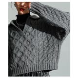 季節の着こなしを纏うケーブル編みスキッパーニットセーター レディース ファッション | Sawa a la mode | 詳細画像19 