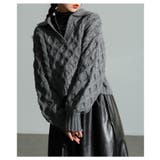 季節の着こなしを纏うケーブル編みスキッパーニットセーター レディース ファッション | Sawa a la mode | 詳細画像20 