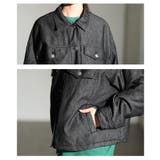秋冬の新定番になるヴィンテージライク中綿デニムジャケット レディース ファッション | Sawa a la mode | 詳細画像5