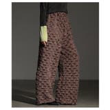 モードな個性を放つ立体フリンジワイドストレートパンツ レディース ファッション | Sawa a la mode | 詳細画像4 