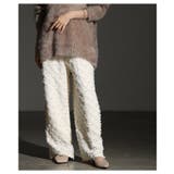 モードな個性を放つ立体フリンジワイドストレートパンツ レディース ファッション | Sawa a la mode | 詳細画像20 