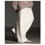 モードな個性を放つ立体フリンジワイドストレートパンツ レディース ファッション | Sawa a la mode | 詳細画像21 