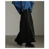 エッジを効かすカーブジップAラインカーゴ風スカート レディース ファッション | Sawa a la mode | 詳細画像2