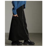 エッジを効かすカーブジップAラインカーゴ風スカート レディース ファッション | Sawa a la mode | 詳細画像8