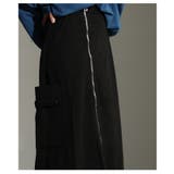 エッジを効かすカーブジップAラインカーゴ風スカート レディース ファッション | Sawa a la mode | 詳細画像15