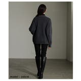 周りと差を付ける異素材デニム×リブニットカーディガン レディース ファッション | Sawa a la mode | 詳細画像11 