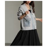 周りと差を付ける異素材デニム×リブニットカーディガン レディース ファッション | Sawa a la mode | 詳細画像18 