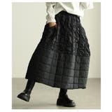 構築美を的う切替キルティング中綿ボリュームスカート レディース ファッション | Sawa a la mode | 詳細画像12 