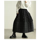 構築美を的う切替キルティング中綿ボリュームスカート レディース ファッション | Sawa a la mode | 詳細画像18 