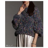 ホリデー気分高まるカラフルネップMIXニットトップス レディース ファッション | Sawa a la mode | 詳細画像2