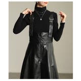 コーデを格上げするフェイクレザージャンパースカート レディース ワンピース | Sawa a la mode | 詳細画像8 