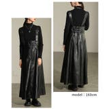 コーデを格上げするフェイクレザージャンパースカート レディース ワンピース | Sawa a la mode | 詳細画像10 