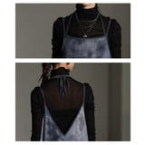 レイヤードが映えるマーブルプリントチュールキャミワンピース レディース | Sawa a la mode | 詳細画像5 