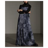 レイヤードが映えるマーブルプリントチュールキャミワンピース レディース | Sawa a la mode | 詳細画像7 