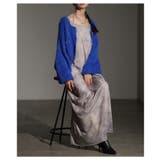 レイヤードが映えるマーブルプリントチュールキャミワンピース レディース | Sawa a la mode | 詳細画像11 