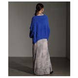 レイヤードが映えるマーブルプリントチュールキャミワンピース レディース | Sawa a la mode | 詳細画像14 