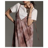 レイヤードが映えるマーブルプリントチュールキャミワンピース レディース | Sawa a la mode | 詳細画像17 