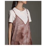 レイヤードが映えるマーブルプリントチュールキャミワンピース レディース | Sawa a la mode | 詳細画像21 