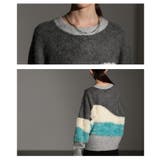 毛足の揺れまで可愛い波ボーダーシャギーニットトップス レディース ファッション | Sawa a la mode | 詳細画像5 