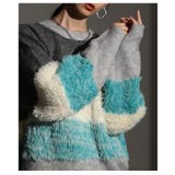 毛足の揺れまで可愛い波ボーダーシャギーニットトップス レディース ファッション | Sawa a la mode | 詳細画像8 