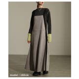 異素材ミックスで魅せるサイドラインジャンパースカート レディース ワンピース | Sawa a la mode | 詳細画像7 