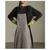 異素材ミックスで魅せるサイドラインジャンパースカート レディース ワンピース | Sawa a la mode | 詳細画像8 