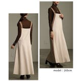 異素材ミックスで魅せるサイドラインジャンパースカート レディース ワンピース | Sawa a la mode | 詳細画像10 