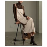 異素材ミックスで魅せるサイドラインジャンパースカート レディース ワンピース | Sawa a la mode | 詳細画像14 
