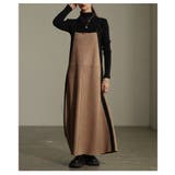 異素材ミックスで魅せるサイドラインジャンパースカート レディース ワンピース | Sawa a la mode | 詳細画像15 