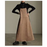 異素材ミックスで魅せるサイドラインジャンパースカート レディース ワンピース | Sawa a la mode | 詳細画像16 