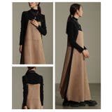 異素材ミックスで魅せるサイドラインジャンパースカート レディース ワンピース | Sawa a la mode | 詳細画像17 