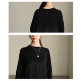 異素材で魅せるコクーンワンピース レディース ワンピース | Sawa a la mode | 詳細画像5 