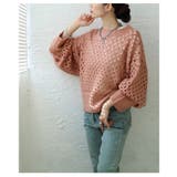 レイヤードが映えるざっくりメッシュニットトップス レディース ファッション | Sawa a la mode | 詳細画像15