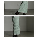 惹き込まれる陰影纏うエンボスチェックニットスカート レディース ファッション | Sawa a la mode | 詳細画像5 