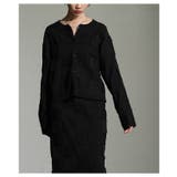 スタイルが研ぎ澄まされるエンボスチェックニットカーディガン レディース | Sawa a la mode | 詳細画像10 