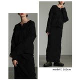 スタイルが研ぎ澄まされるエンボスチェックニットカーディガン レディース | Sawa a la mode | 詳細画像13 