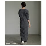 スタイルが研ぎ澄まされるエンボスチェックニットカーディガン レディース | Sawa a la mode | 詳細画像21 