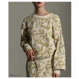 さり気ない個性を纏うリーフモチーフふくれジャガードプルオーバー レディース | Sawa a la mode | 詳細画像2 