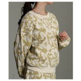 さり気ない個性を纏うリーフモチーフふくれジャガードプルオーバー レディース | Sawa a la mode | 詳細画像12 