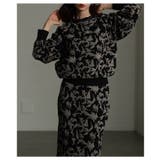 さり気ない個性を纏うリーフモチーフふくれジャガードプルオーバー レディース | Sawa a la mode | 詳細画像14 