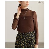 シアーなのに裏起毛で暖かい身頃裏起毛シアートップス レディース ファッション | Sawa a la mode | 詳細画像2 