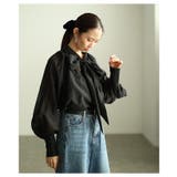 空気を纏う軽やかなリボンタイボリューム袖シアーブラウス レディース ファッション | Sawa a la mode | 詳細画像17 