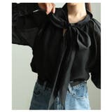 空気を纏う軽やかなリボンタイボリューム袖シアーブラウス レディース ファッション | Sawa a la mode | 詳細画像19 