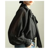 空気を纏う軽やかなリボンタイボリューム袖シアーブラウス レディース ファッション | Sawa a la mode | 詳細画像21 